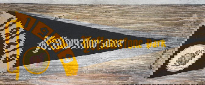 1929 Yellowstone National Park Souvenir Pennant