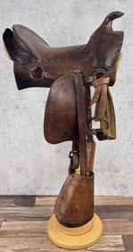 Antique Square Skirt Child Size Cowboy Saddle