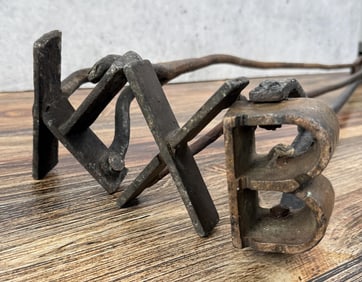 Antique Montana Cowboy Ranch Branding Irons