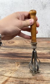 A&J Egg Beater Ratcheting Push Mixer