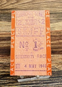 1946 Kentucky Derby Betting Tote Ticket