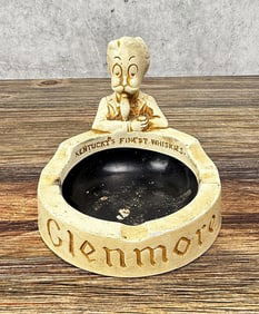Glenmore Whiskey Chalkware Ashtray