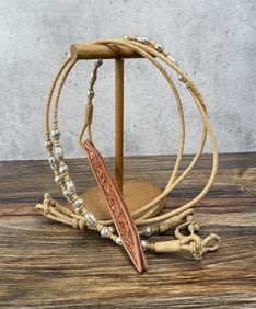 Western Braided Rawhide Romal Reins