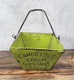 Cambridge Grain Company Wooden Bucket