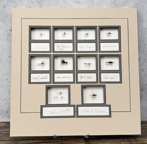 Mounted & Attributed Montana Trout Flies