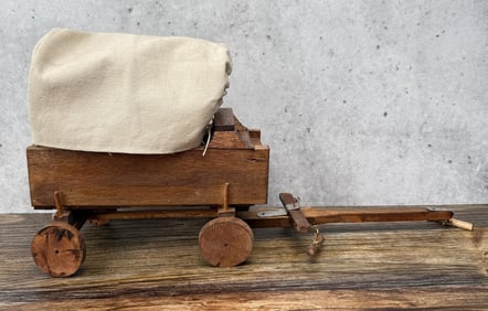 Wood Conestoga Wagon Model