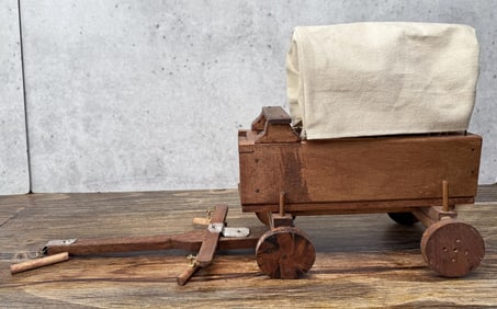 Wood Conestoga Wagon Model