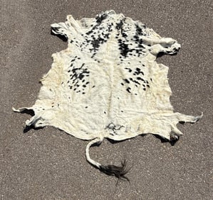 Tanned Brindle Steerhide Steer Bull Cow Rug