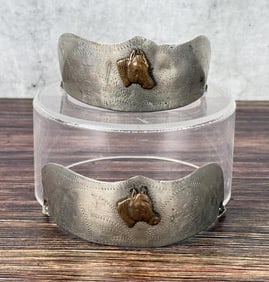 Silver Copper Cowboy Boot Heel Trim Guards