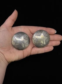 Montana Sterling Cowboy Spur Conchos