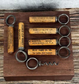 Group Of Whiskey Advertising Corkscrews