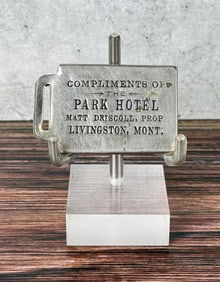 Park Hotel Livingston Montana Luggage Tag
