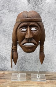 Squamish Northwest Coast Indian Wood Mask