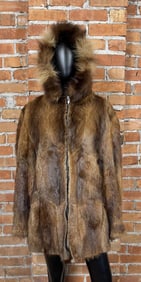 David Green Anchorage Alaska Muskrat Fur Jacket