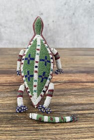 Plains Native American Indian Beaded Fetish