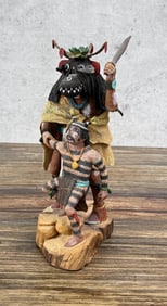 Danny Lanza Hopi Indian Clown Kachina Doll