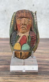 Ralph Numkena Hopi Kiua Priest Wood Carving