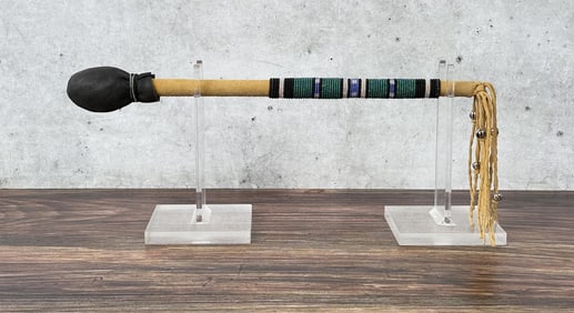Native American Indian Beaded Drumstick