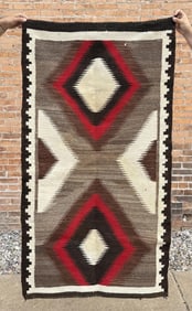 Navajo Indian Ganado Eye Dazzler Rug