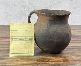 Antique Micaceous Clay Taos Pueblo Pitcher