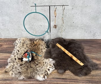 Collection of Native American Indian Objects