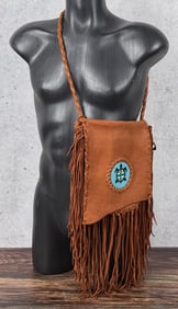 Native American Indian Beaded Messenger Bag