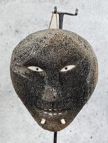 Alaskan Inuit Eskimo Carved Spirit Mask