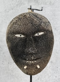 Alaskan Inuit Eskimo Carved Spirit Mask