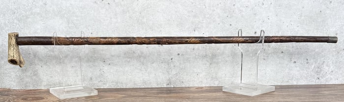 Spanish American War Folk Art Carved Cane