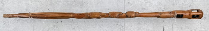 Louisiana Folk Art Puzzle Cane Walking Stick