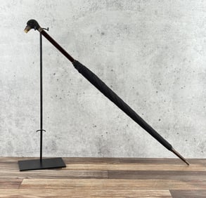 Victorian Carved Horn Bird Head Parasol