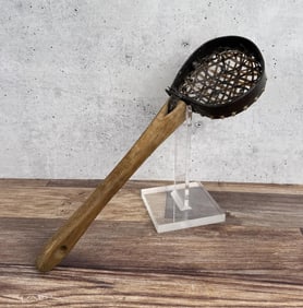 Antique Inuit Eskimo Ice Skimmer Fishing Scoop