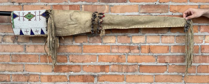 Cheyenne Indian Beaded Rifle Case Scabbard