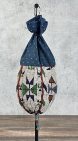 Sioux Indian Beaded Buffalo Scrotum Medicine Bag