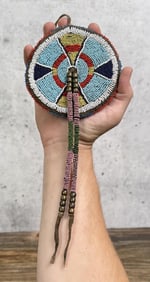 Crow Native American Indian Beaded Belt Bag