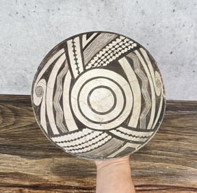 Ancient Mimbres Indian Pottery Datura Bud Bowl