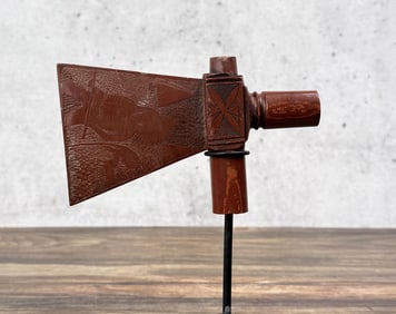 Sioux Indian Catlinite Peace Tomahawk Pipe Bowl