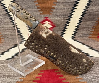 Montana Blackfoot Indian Tacked Knife and Sheath