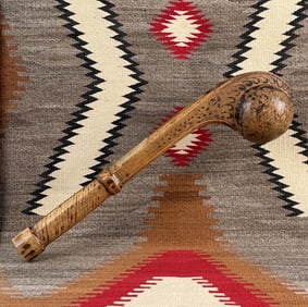 Anishinaabe Indian Woodlands Ball Head War Club