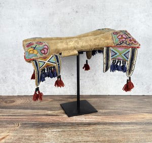 Cree Native American Indian Beaded Saddle Pad