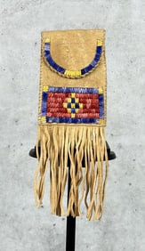Sioux Indian Quilled Strike a Light Bag