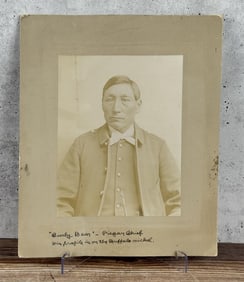 Montana Blackfoot Chief Curley Bear Indian Photo