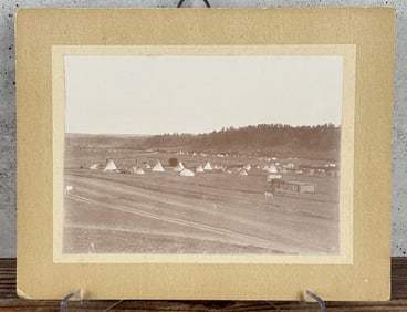 Lame Deer Montana Indian Camp Cabinet Photo