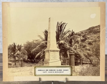 Captain Cook Monument Hawaii Cabinet Photo