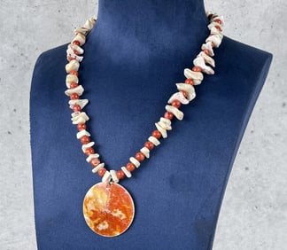 Southwest Spiny Oyster Shell Necklace