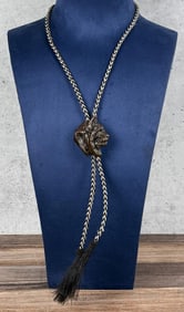 Kenneth Bunn 2001 Prix de West Bronze Bolo Tie