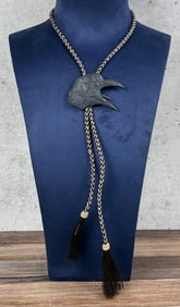 Tony Angell 2004 Prix de West Bronze Bolo Tie