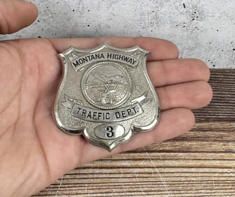 Montana Highway Patrol Traffic Department Badge