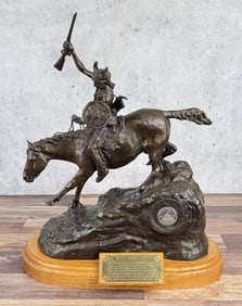 Bob Scriver Salute to the Robe Trade Bronze