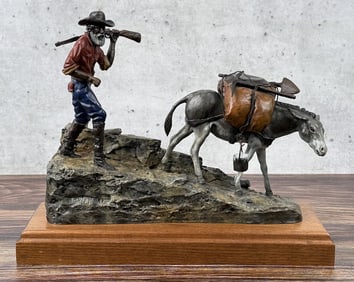 Earle Erik Heikka Old Time Prospector Bronze